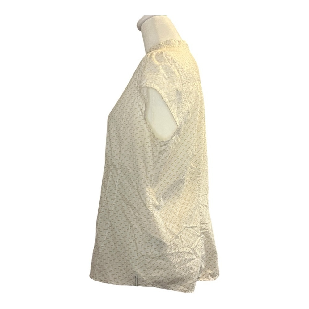 Columbia Elegant Cream Button-Up Women's Top Medium - Picture 7 of 10